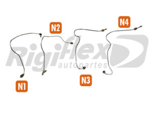 RIGIFLEX - CU 8 - JUEGO DE CAÑOS INYECTORES MODELO CARGO 815/915 MOTOR CUMMINS 4BT TURCAS AB